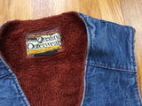 Vintage 80's Montgomery Ward Fleece Lined Denim Vest