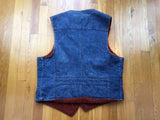 Vintage 80's Montgomery Ward Fleece Lined Denim Vest