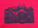Vintage 80's Old Dominion Camera Shop Nikon F3 Film Camera T-Shirt