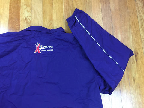 Vintage 1996 X-Games adidas ESPN Skate Purple Windbreaker Jacket