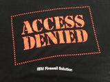 Vintage 90's IBM Access Denied Firewall Solutions computer T-Shirt