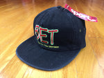Vintage 90's Black Entertainment Television BET AJD Strapback Hat