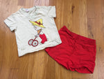 Vintage 50's Wonderalls Kids Farmer Shirt and Shorts Set