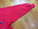 Vintage 90's Champion Reverse Weave Spellout Red Crewneck Sweatshirt - CobbleStore Vintage