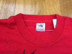 Vintage 90's Chad Little Extra Strength Bayer Nascar Autographed T-Shirt