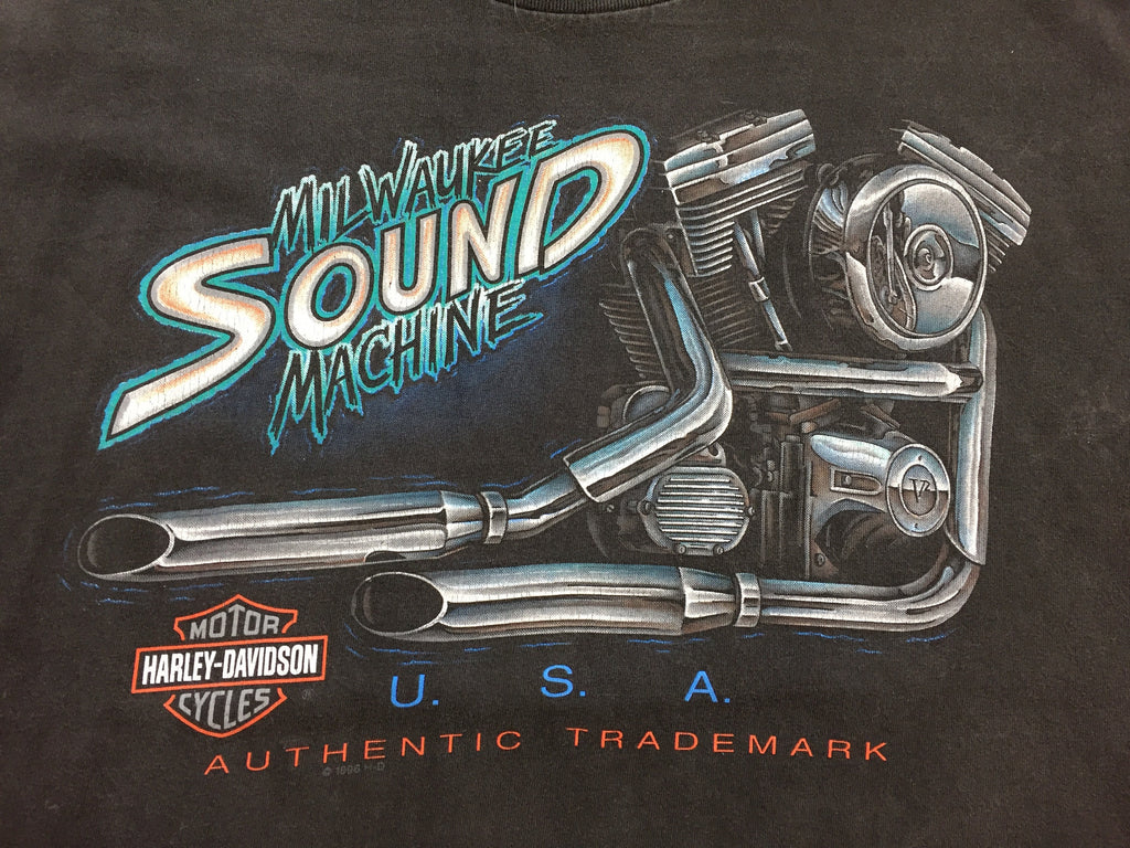 Vintage 90's Harley Davidson Milwaukee WI Sound Machine Laidlaw T