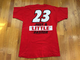 Vintage 90's Chad Little Extra Strength Bayer Nascar Autographed T-Shirt