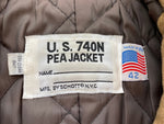 Vintage 70's USN 740N Military Naval Pea Jacket by Schott NYC - CobbleStore Vintage