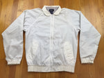 Vintage 80's Duckster Plain White Golf Windbreaker Jacket