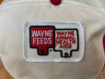 Vintage 80's Wayne Feeds K Brand Newsboy Farming Trucker Hat