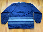 Vintage 90's adidas Trefoil Striped Navy Windbreaker Jacket