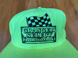 Vintage 80's Granger Select Chewing Tobacco Neon Green Hat