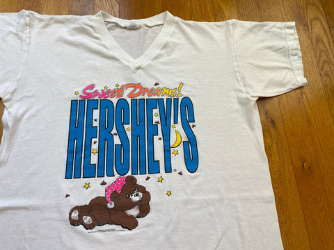 Vintage 1993 Hersheys Sweet Dreams Chocolate Night T-Shirt