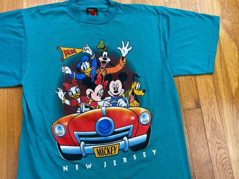 Vintage 90's Disney NJ Goofy Car T-Shirt