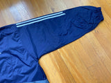 Vintage 90's adidas Trefoil Striped Navy Windbreaker Jacket