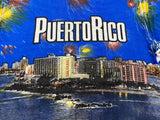 Vintage 90's Puerto Rico All Over Print Souvenir T-Shirt