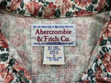 Vintage 90's Abercrombie and Fitch Women's Button Down Floral Shirt