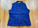 Vintage 1998 LL Bean Women's Sleeveless Button Down Top