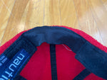 Vintage 90's Nautica Red Fleece Winter Spellout Hat