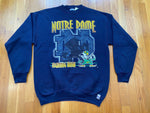 Vintage 90's Notre Dame Logo 7 Crewneck Sweatshirt