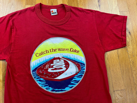 Vintage 90's Coke Catch the Wave Coca Cola Surf T-Shirt