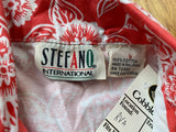 Vintage 90's Stefano Women's Floral Sleeveless Button Down Shirt