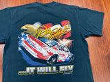 Vintage 90's Dale Earnhardt YES American Flag Eagle Nascar T-Shirt