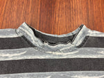 Vintage 90's Maui Trading Co Striped Distressed T-Shirt