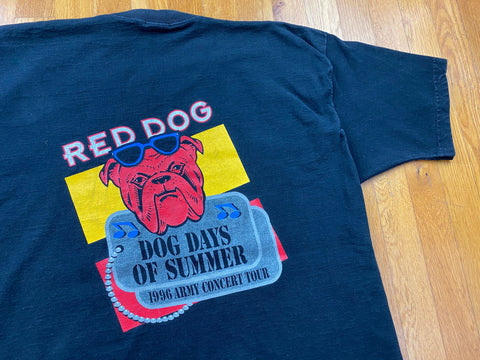 Vintage 1996 Red Dog Dog Days of Summer Concert Tour T-Shirt