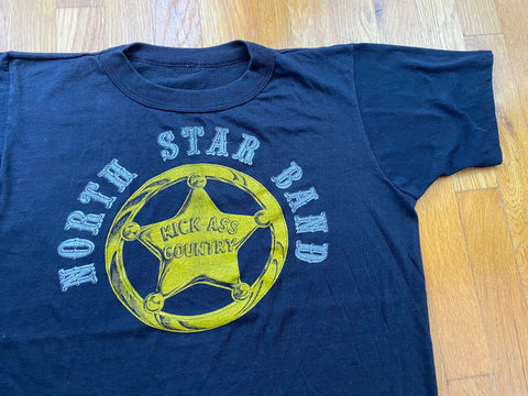 Vintage 80's North Star Band Kick Ass Country Music Band T-Shirt