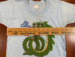 Vintage 70's Busch Gardens Loch Ness Roller Coaster Shirt - CobbleStore Vintage