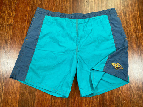 Vintage 90's Ocean Pacific OP Blue Board Shorts