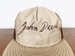 Vintage 80's John Deere Script Louisville MFG Made in USA Trucker Hat - CobbleStore Vintage