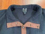 Vintage 90's North Face Black Snap Fleece Winter Sweatshirt - CobbleStore Vintage