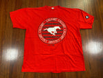 Vintage 90's Calgary Stampeders Canada Starter Red T-Shirt