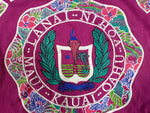 90's Women's Hawaii University Pink Crop Top One Size Jacques Moret T-Shirt