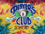 Vintage 90's Players Club Bar and Grill Richmond VA Tie Dye T-Shirt