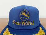 Vintage 80's Sea World Whale Orca Scrambled Egg Trucker Hat