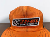 Vintage 70's Grey Rock Brakes Made in USA Trucker Hat