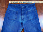 Vintage 90's Stenciled Seafarer USN Denim Trouser Navy Jeans - CobbleStore Vintage