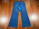 Vintage 90's Stenciled Seafarer USN Denim Trouser Navy Jeans - CobbleStore Vintage