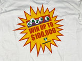 Vintage 90's Virginia Lottery Cash 5 Powerball Lotto T-Shirt