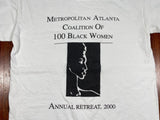 Vintage 2000 Metropolitan Atlanta Coalition of 100 Black Women Annual Retreat T-Shirt