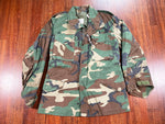 Vintage 90's M65 Woodland Camo Cold Weather Military Field Jacket