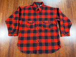 Vintage 70's Johnson Wool Red Plaid Lumberjack Shirt Jacket - CobbleStore Vintage