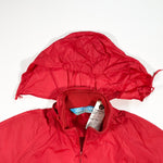 Vintage 90's Woolrich Red Teton Windbreaker Packable Hood Jacket