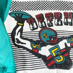 Vintage 80's Defense Football Kids Crewneck Sweatshirt