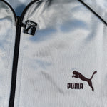 Vintage 70's PUMA Track Silver Zip Jacket