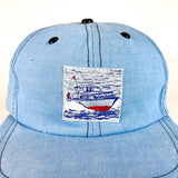 Vintage 50's Blue Sailing Boating Nautical Hat