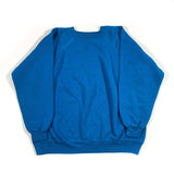 Vintage 90's Blank Blue Raglan Hanes Crewneck Sweatshirt